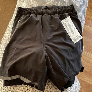 Mens Lululemon surge short 6” lined